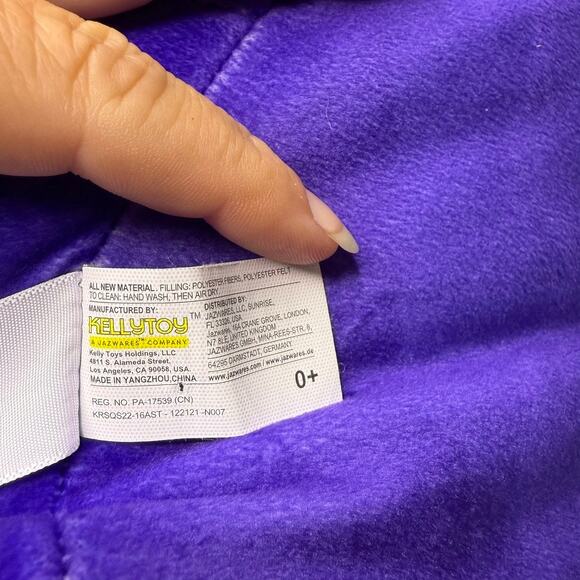 Squishmallows Rida the Purple Butterfly 18" Plush Toy Soft Pillow - Picture 4 of 4